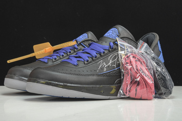 jordan 2 retro low sp of black blue dj4375-004