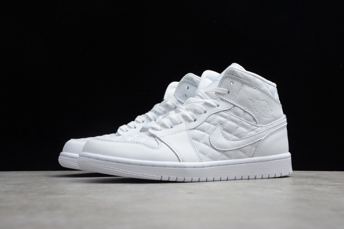 air jordan 1 mid white quilted db6078-100