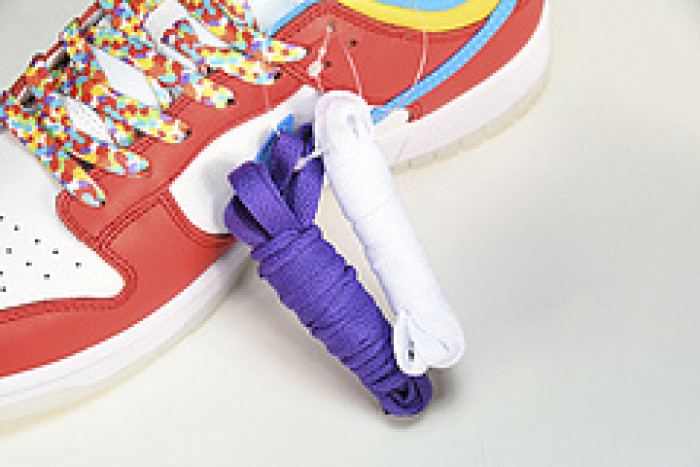 nike dunk low qs lebron james fruity pebbles dh8009-600