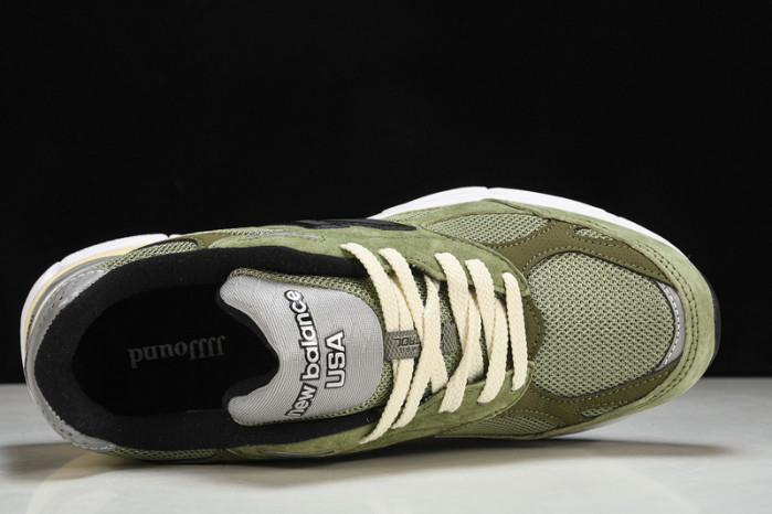 jjjjound x new balance 990v3 “olive” m990jd3