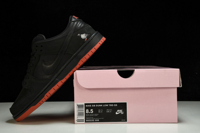 nike sb dunk low black pigeon - 883232-008