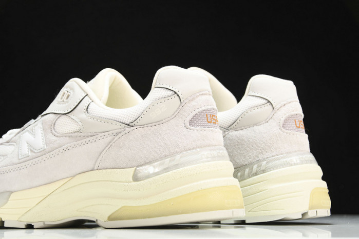 new balance 992 white silver m992md