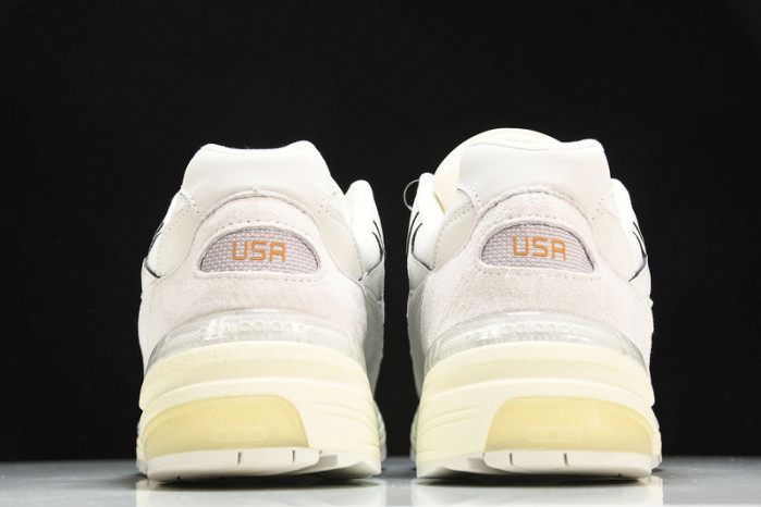 new balance 992 white silver m992md