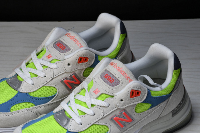 new balance 992 white neon cyan m992da