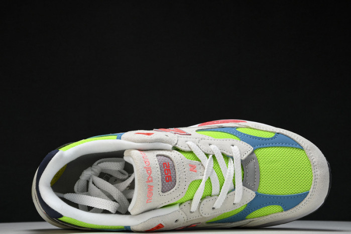 new balance 992 white neon cyan m992da