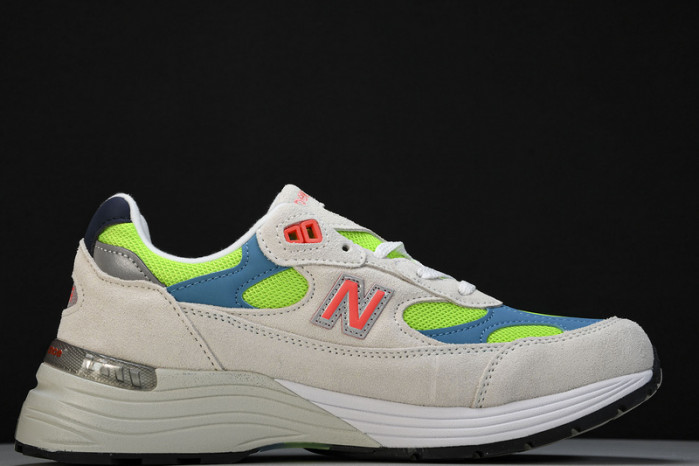 new balance 992 white neon cyan m992da