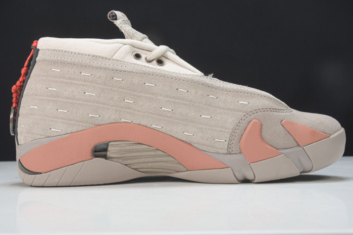 clot x air jordan 14 low sepia stone dc9857-200