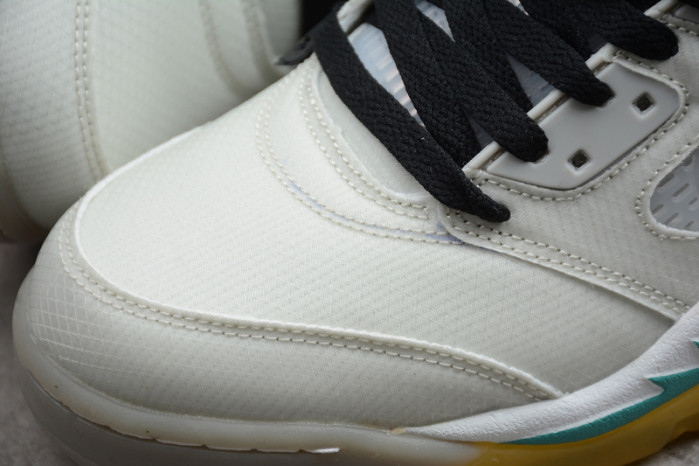 of air jordan 5 sp grey green - ct8480-105