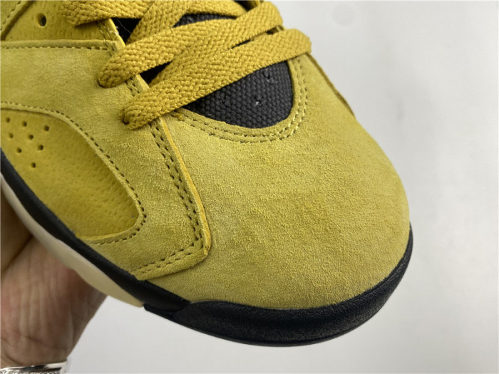 travis scott x air jordan 6 “yellow” - cn1084-300
