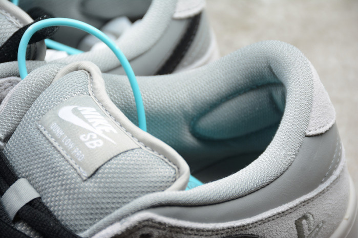 nike sb dunk low pro grey/black bq6817-101