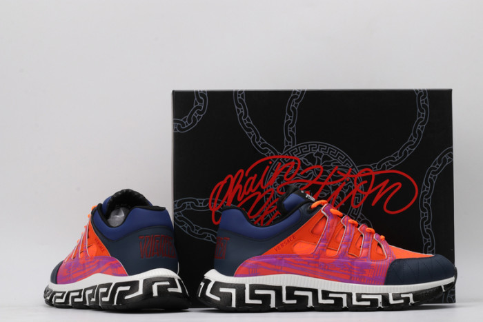 vse chain reaction orange sneaker