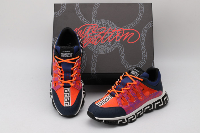 vse chain reaction orange sneaker