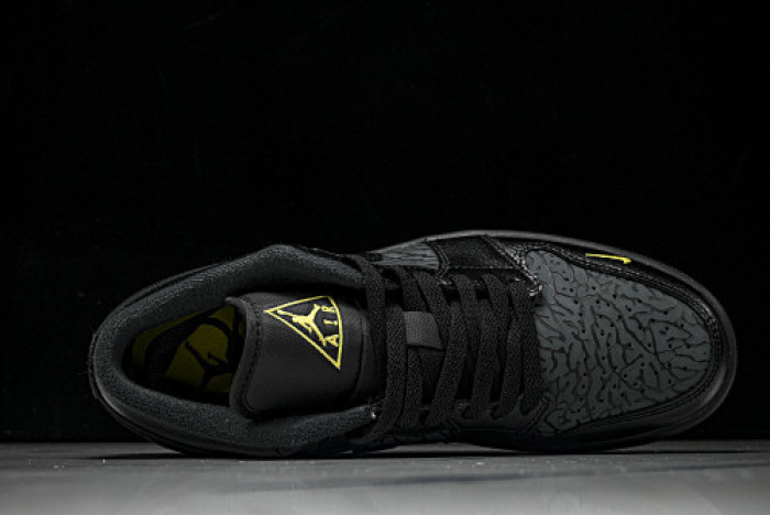 Jordan 1 Low Black Elephant Print IM6568-010