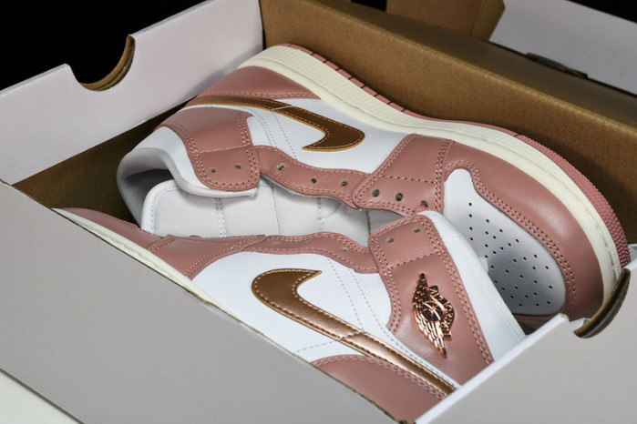 air jordan 1 mid se“red stardust” fb9892-670