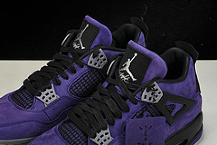 travis scott x air jordan 4 retro purple aj4-766296