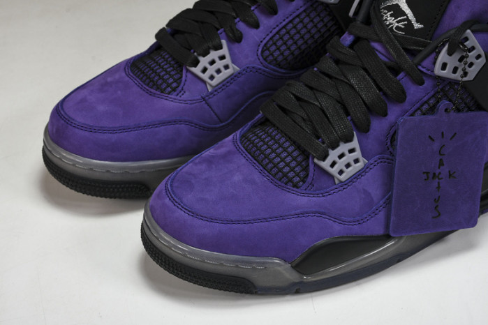 travis scott x air jordan 4 retro purple aj4-766296