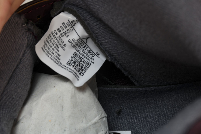 air jordan 5 “burgundy” dz4131-600