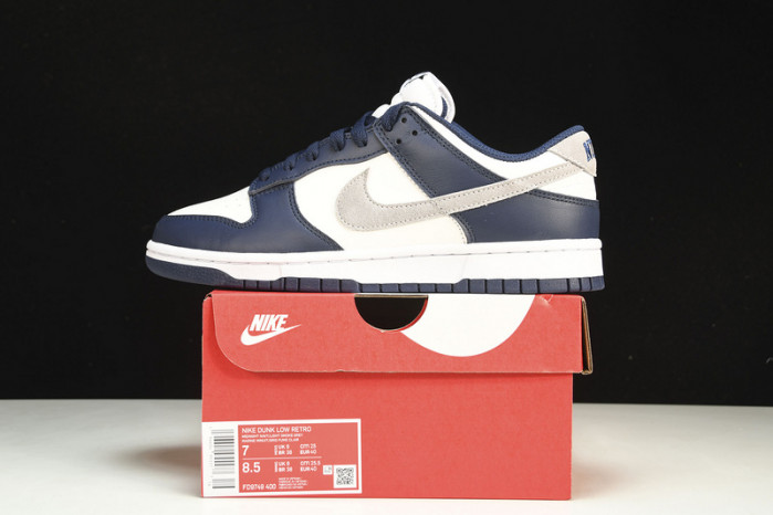 nike dunk low summit white midnight navy fd9749-400