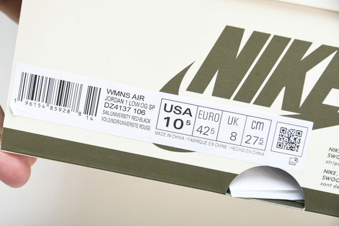 travis scott x air jordan 1 low og olive dz4137-106