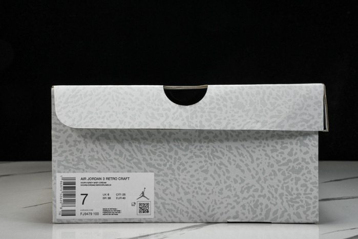 air jordan 3 craft “ivory” fj9479-100