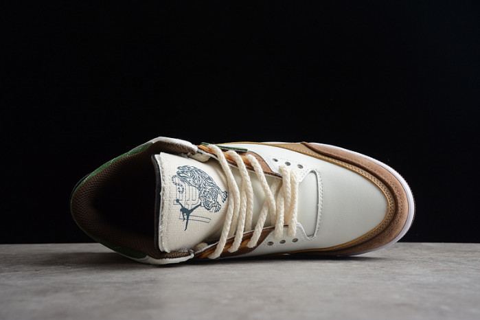 air jordan 3 retro se white dark brown green shoes 398614-500