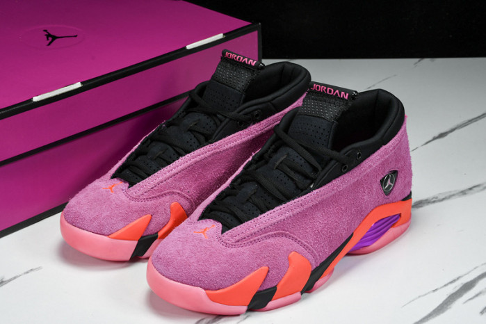 jordan 14 retro low shocking pink (w) dh4121-600