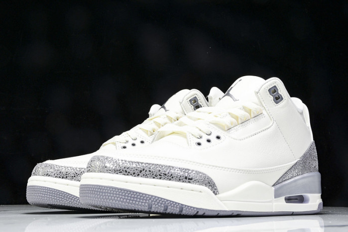 Air Jordan 3 “Sail/Metallic Silver” CK9246-100