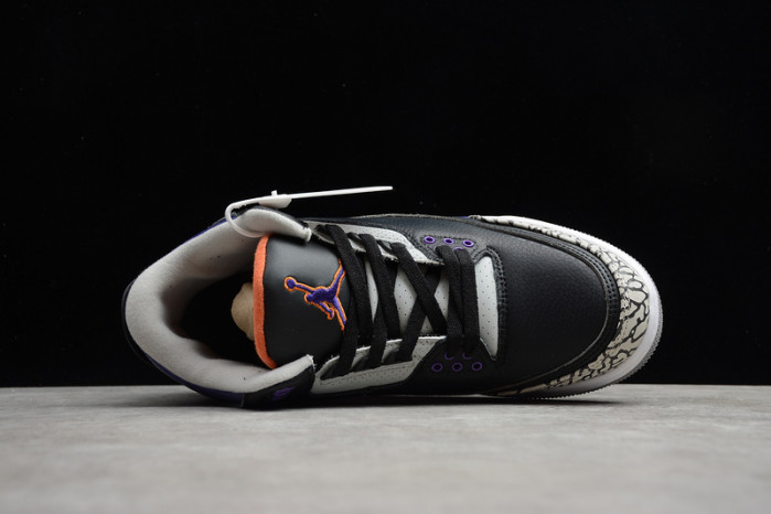 jordan 3 retro black court purple - ct8532-050