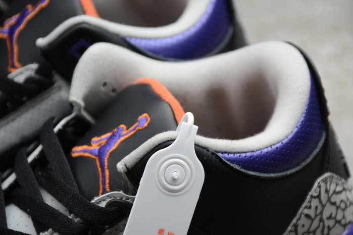 jordan 3 retro black court purple - ct8532-050