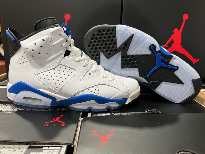 jordan 6 retro sport blue 384664-107