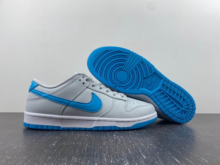 nike dunk low retro pure platinum blue lightning dv0831-001
