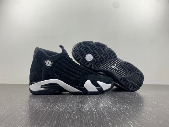 jordan 14 “black/white/university red” 487471-016