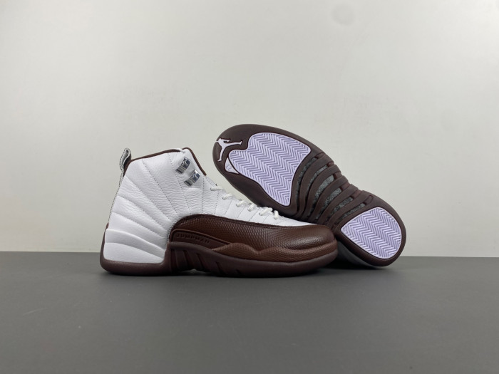 the solefly x air jordan 12 “white/baroque brown” fz5026-100