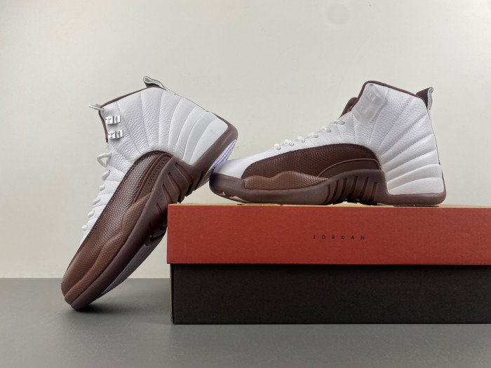 the solefly x air jordan 12 “white/baroque brown” fz5026-100