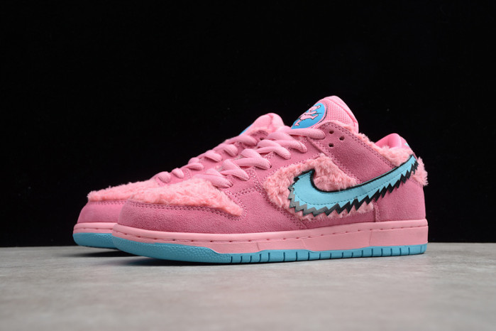 grateful dead x nike dunk low sb "pink bear" cj5378-600