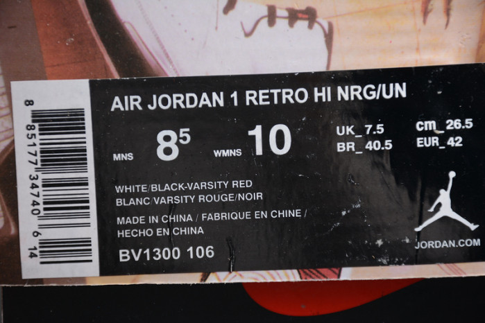 air jordan 1 retro hi nrg/un "union" - air jordan - bv1300-106