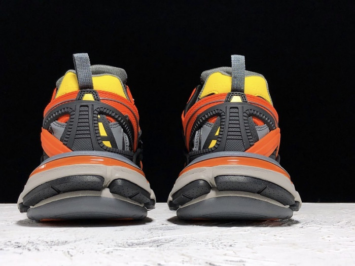 bl track trainers sneaker orange black grey h903p068