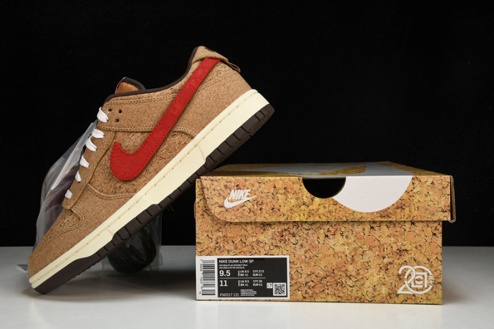 nike dunk low sp clot cork fn0317-121